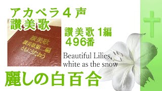 アカペラ4声　讃美歌496番　「うるわしの白百合」Beautiful Lilies, white as the snow　　　　　　朝ドラ「エール」で歌われた讃美歌