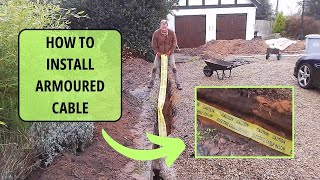 How to Install an Armoured Underground Electric Cable