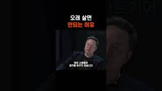 일론 머스크, 생명 연장 기술에 투자하지 않는 이유