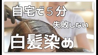 【白髪が気になる人】必見！美容師が教える失敗しない白髪染め（セルフカラー）の方法