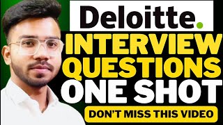 Deloitte NLA Interview Questions ONE SHOT  | Deloitte Interview Questions and Answers