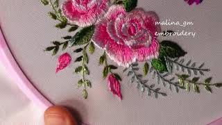 How to Embroider Rose Buds | drawing and embroidery