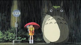 Studio Ghibli Relaxing Piano Music With Rain | 2 hours