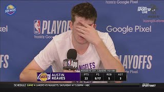 Austin Reaves POSTGAME INTERVIEWS | Los Angeles Lakers loss to Denver Nuggets 11