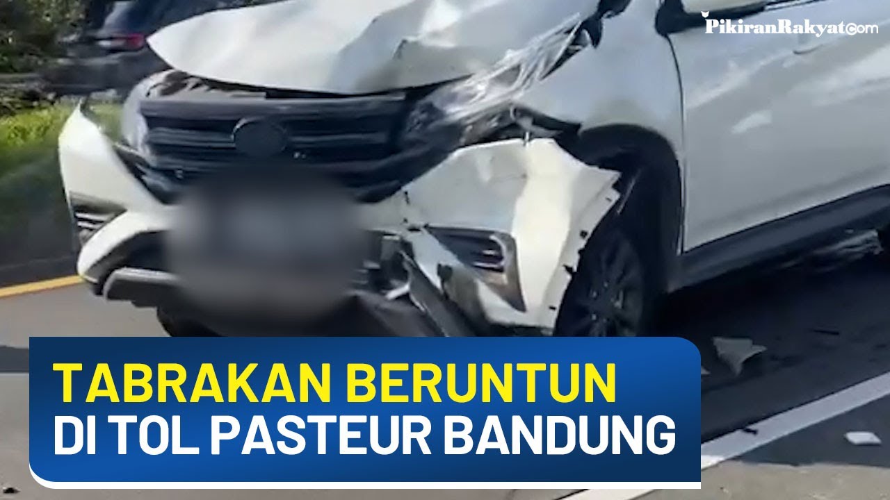 Terjadi Tabrakan Beruntun Di Jalan Tol Pasteur Kota Bandung Sore Hari ...