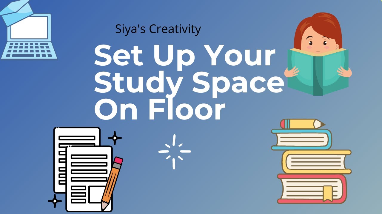 Set Up Your Study Space On Floor Ll DIY Study Space ! - YouTube