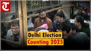 Visuals from centres where counting is taking place for Delhi elections result