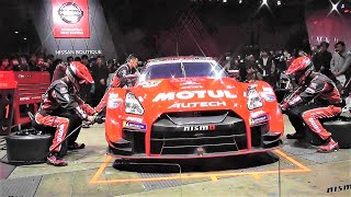 東京オートサロン2020 解説\u0026実演  ピットワークシミュレーション MOTUL AUTECH GT-R SUPER GT GT500クラス  2020 TOKYO AUTO SALON   ①