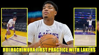 Rui Hachimura FIRST NBA PRACTICE WITH LOS ANGELES LAKERS