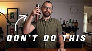 How to Mix a Drink - are you doing it wrong?