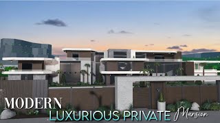 Bloxburg: Modern Luxurious Private Mansion (Exterior) $428K 🌴