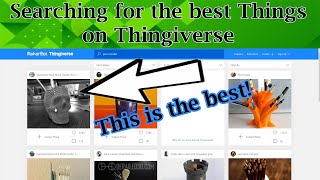 What to do when searching Thingiverse