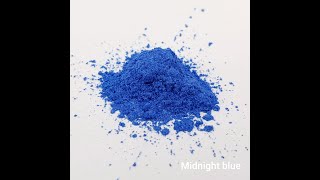 Mica Pearl Epoxy Soap Resin Cosmetics Pigment Jewellery Natural watercolour diy ( Midnight Blue )