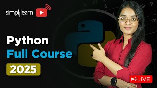 Python Full Course 2025 | Python Programming Tutorial For Beginners | Python Course | Simplilearn