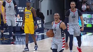 Russell Westbrook gets the game-winning block and that game-ball is probably his | Pacers vs Wizards