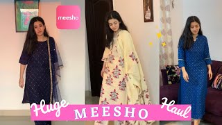 Huge Meesho Haul | Meesho Ethnic Wear Haul | Affordable Kurti Sets #meeshohaul #indianethnicwear