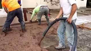 Veterans concrete,...concrete slab placement