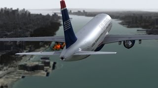 Hudson Crash ■ US Airways Flight 1549 ■ Reconstruction from inside the plane