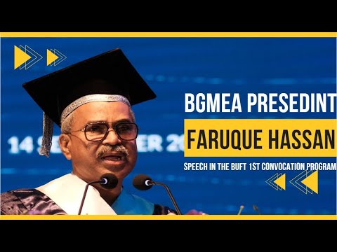 BGMEA Honorable Present Mr. Md. Faruque Hassan Speech In The 1st ...