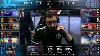 TSM vs C9 Game 4 - 2019 LCS Spring Split SemiFinals - Cloud 9 vs Team SoloMid