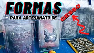 FORMAS para artesanato de GESSO - Novidades na RJ Formas