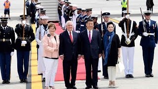 Chinese President Xi Jinping arrives in US for first meeting with Trump