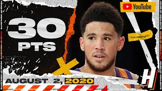 Devin Booker 30 Points Full Highlights | Mavericks vs Suns | August 2, 2020