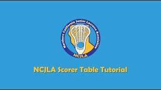 Scorer Table Tutorial
