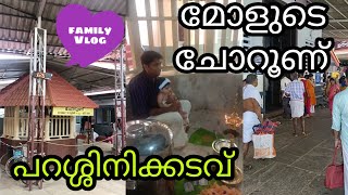 ആദിയ മോളുടെ ചോറൂണ് ചടങ്ങ് /parassinikadavu/Day in My Life /Malyalam /Nandikaran Vlogs