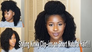 How I Blend My Natural Hair Clip Ins Like A Bawse Kinkistry Hair