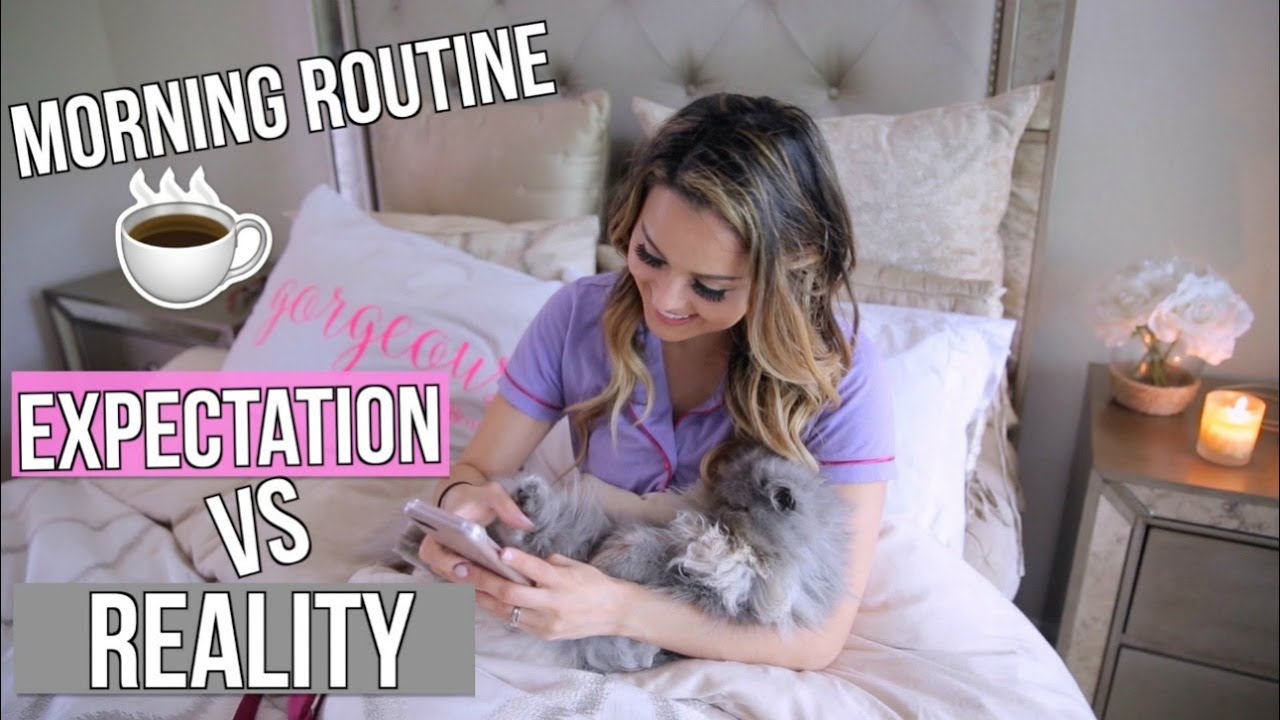 My Morning Routine Rs Vs Reality Youtube