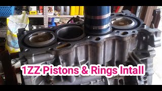 1ZZ  Engine rebuild Part 4 | Piston rings replacement and Cylinder honing