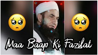 Maa Baap Ki Fazilat | maulana tariq jameel sahab whatsapp status|molana tariq jameel WhatsApp status