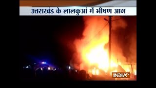 Fire breaks out in Lal Kuan area of Uttarakhand, several shops gutted