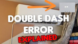 AC Problem Double Dash Error “- -“ / “—“ How to fix Carrier Gree air conditioner