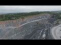 barrick limestone quarry woodsboro maryland drone aerial view