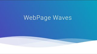 WebPage Waves Background using HTML and CSS