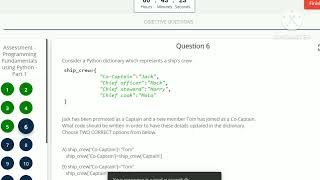 Programming Fundamentals using Python (Part-1) "Infosys Springboard" Assessment Solution 💯%accuracy.