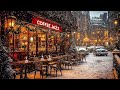 serene winter jazz melodies ❄️ experience a cozy coffee shop with gentle jazz music to relaxing