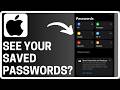 How To See All Saved Passwords on iPhone - Full Guide