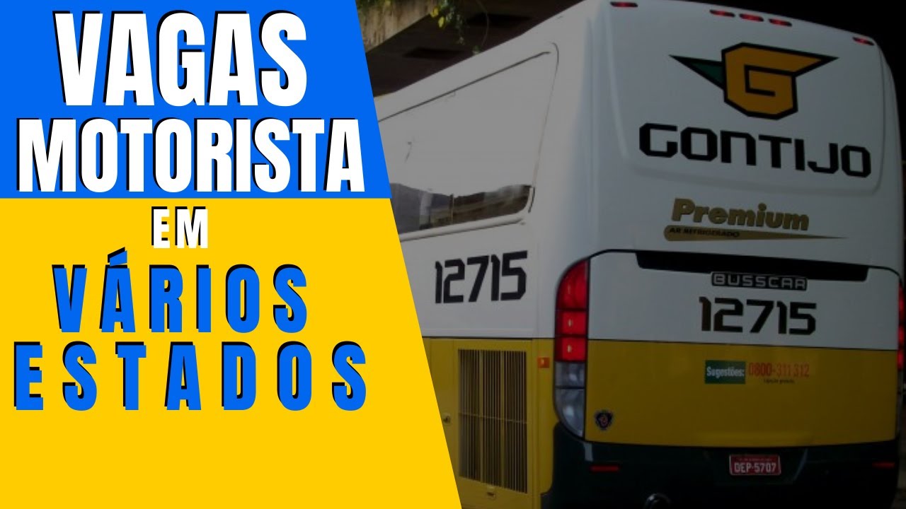 MOTORISTA DE ONIBUS - VAGAS EM VARIOS ESTADOS : GONTIGO CONTRATANDO ...