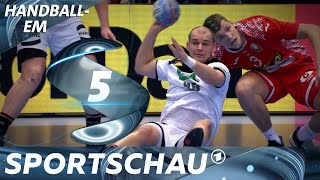 Sitzpass und Akrobatik - Topszenen aus Weißrussland gegen Deutschland | Handball-EM | Sportschau