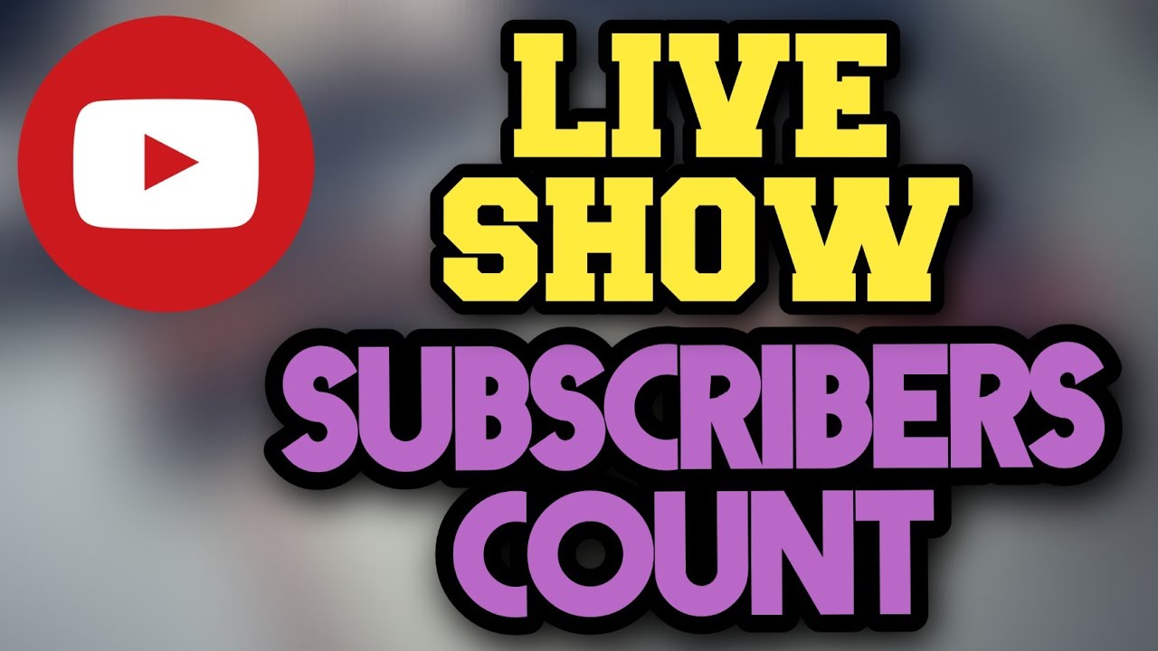 How To Show Live Subscriber Count Of Your Channel| Live Subscriber ...