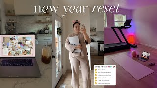 NEW YEAR RESET 🎀  goals \u0026 intentions, vision board + self care