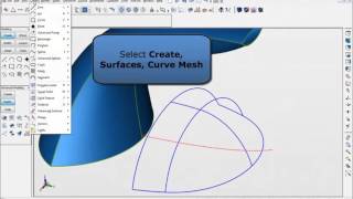 Basic Surface Creation with KeyCreator 3D CAD