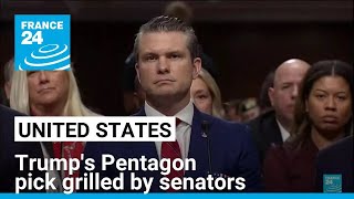 Trump's Pentagon pick grilled by senators as cabinet hearings begin • FRANCE 24 English