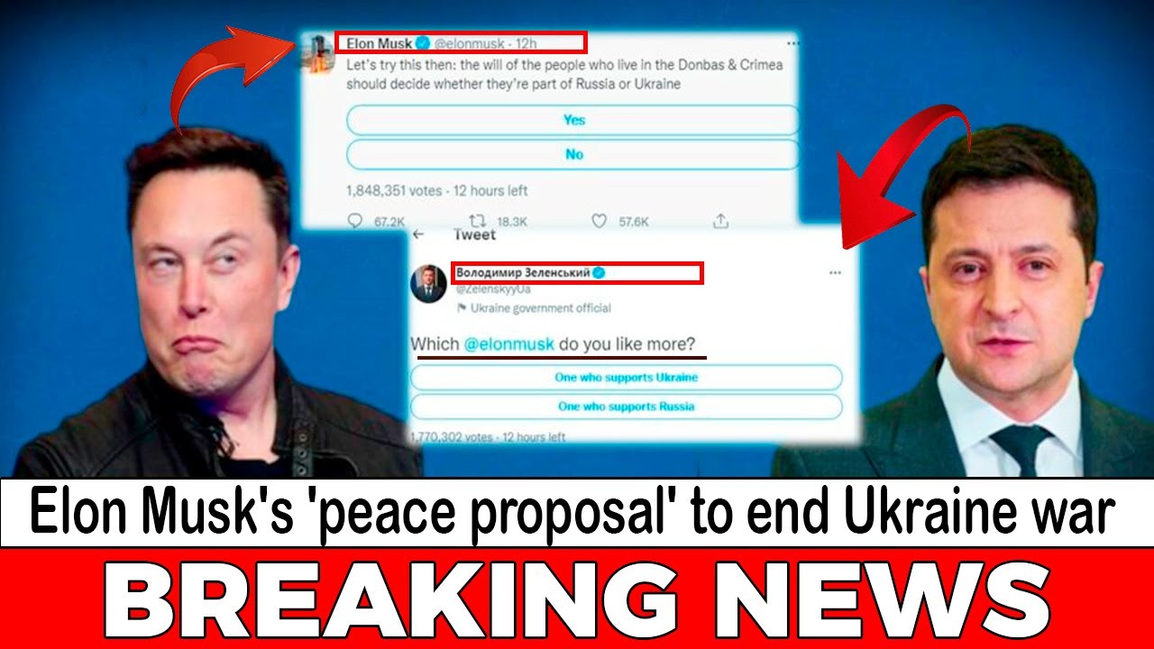 Elon Musk Tweets His 'Peace Plan' To End Ukraine War, Zelensky Responds ...