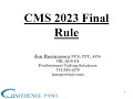 CMS Physician Fee Schedule Final Rule 2023 Webinar