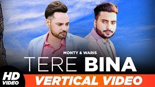 Tere Bina | Vertical Lyrical Video | Monty & Waris feat Ginni Kapoor | Latest Punjabi Songs 2019