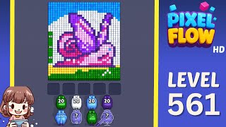 Pixel Flow Level 561 Solution Walkthrough